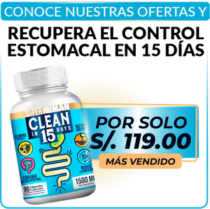 Clean15™ Limpieza Completa Estomacal en 15 días - SuperHuman™ PG